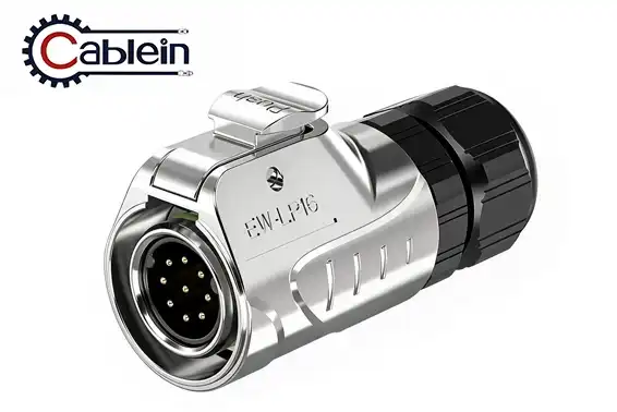 LP16 9-Pin Metal Shell Waterproof Circular Connector Solder